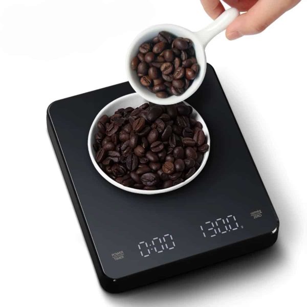 Báscula de café digital con temporizador Pantalla LED